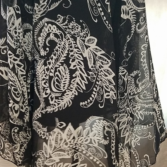 Navy blue and white sheer shrug - Picture 3 of 8